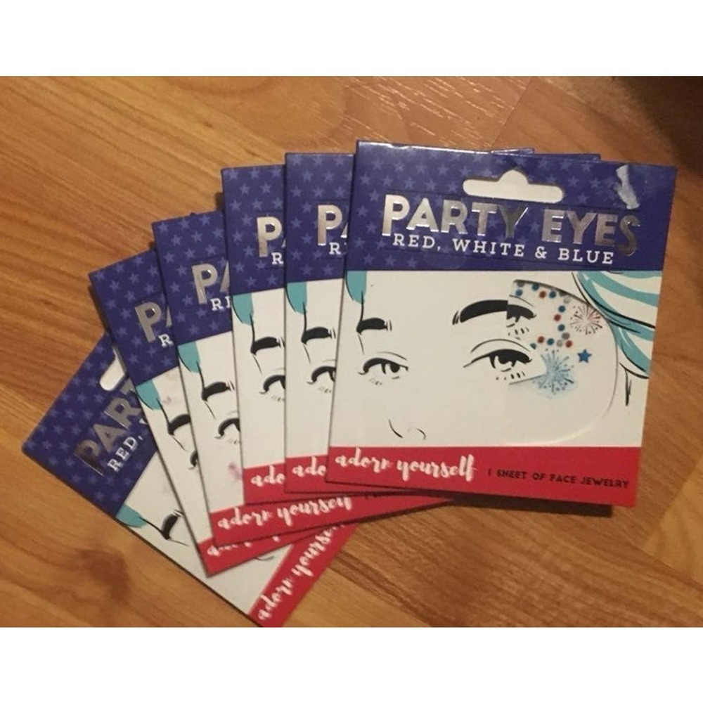 4 Party Eyes Red White And Blue